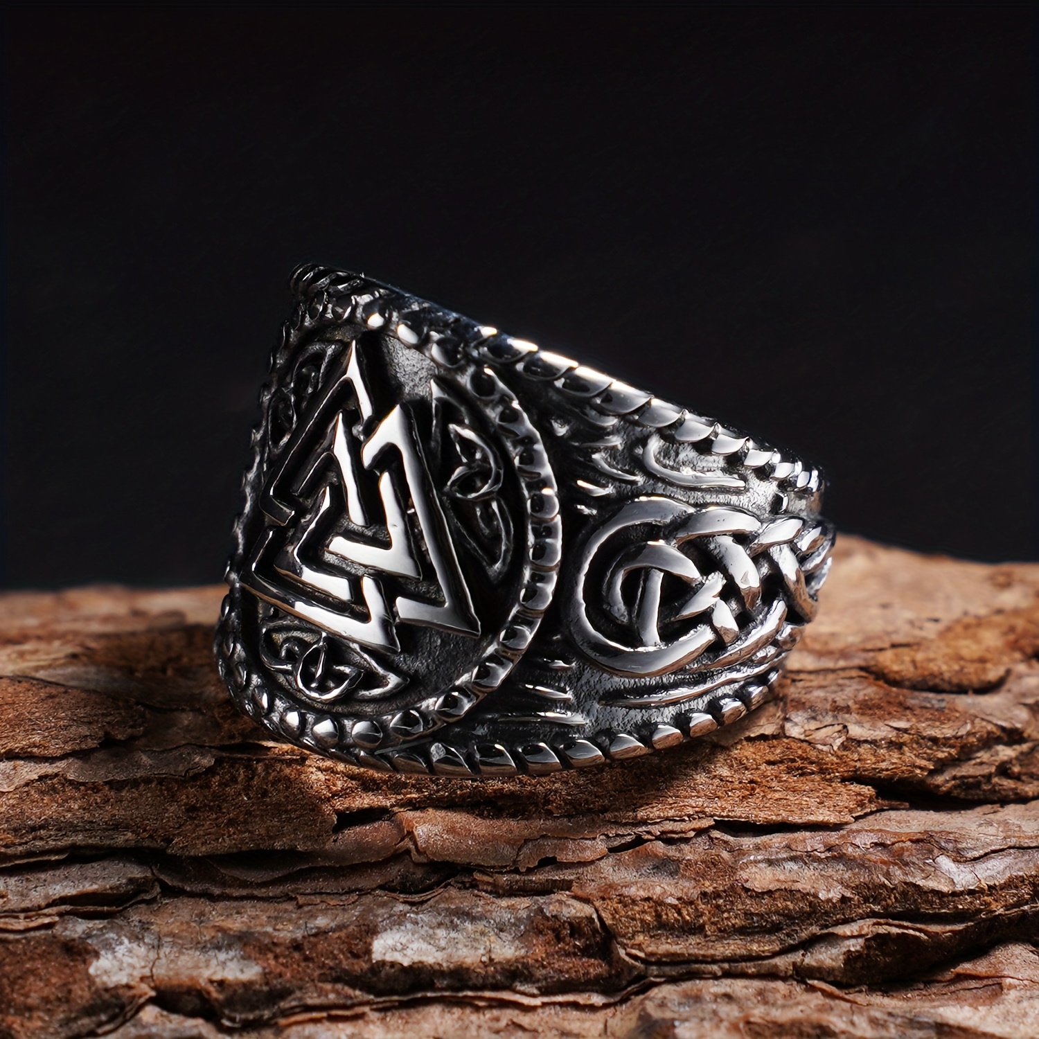 VIKINGR ™ | PIERŚCIEŃ VALKNUT - obrazek 3