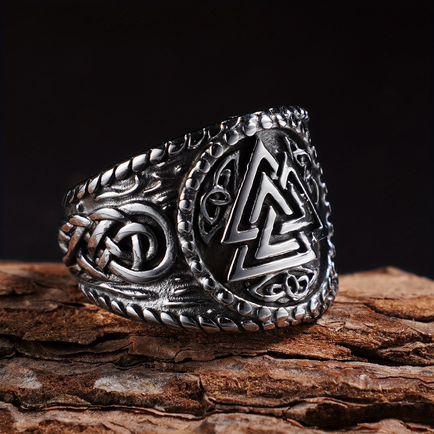 VIKINGR ™ | PIERŚCIEŃ VALKNUT - obrazek 5